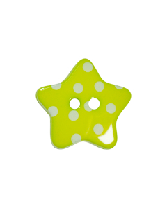 K790 Polka Dot Star 28L Green(D45) 2 Hole Button