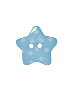 K790 Polka Dot Star 28L Blue(D53) 2 Hole Button