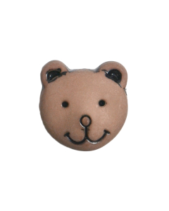 K814 Bear's Face 24L Beige(56) Shank Button