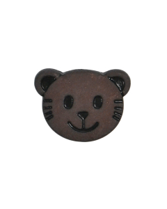 K815 Cat's Face 28L Brown(45) 2 Hole Button