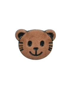 K815 Cat's Face 28L Tan 2 Hole Button