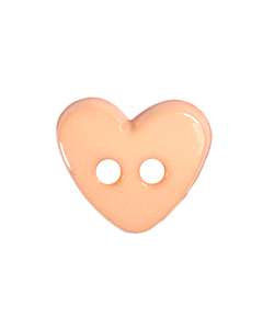 K824 Small Heart 10L Pink(126) 2 Hole Button