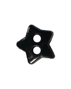 K825 Small Star 10L Black 2 Hole Button