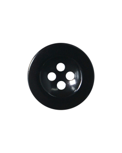 M102 Round Black (09) 4 Hole Button