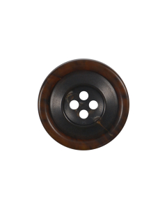 M107 Round Horn Look 23mm Dark Brown(46) 4 Hole Button