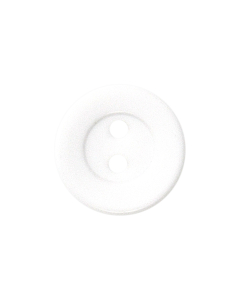 P100 Round 18L White 2 Hole Button