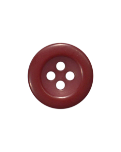 P102 Round 23L Burgundy 4 Hole Button