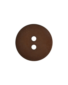 P128 Double Dome Matt 14L Brown(75) 2 Hole Button