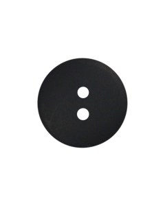 P128 Double Dome Matt 18L Black 2 Hole Button