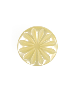 P1381 Flower Head 18L Cream(8) Shank Button