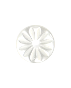 P1381 Flower Head 24L White Shank Button