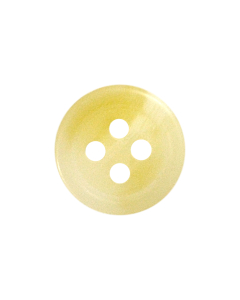 P151 Round Horn Look 24L Cream(202) 4 Hole Button