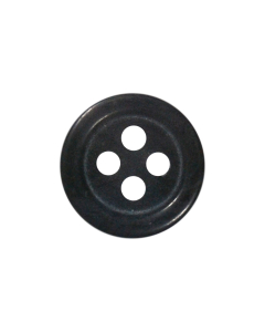 P151 Round Horn Look 24L Black(207) 4 Hole Button