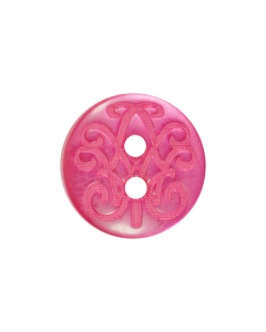 P1615 Fancy 18L Cerise 2 Hole Button