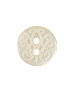 P1615 Fancy 18L Cream 2 Hole Button