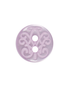 P1615 Fancy 18L Lavender 2 Hole Button