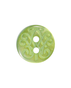 P1615 Fancy 18L Olive 2 Hole Button