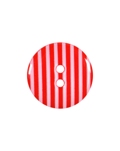 P1725 Stripey 24L Red(329) 2 Hole Button