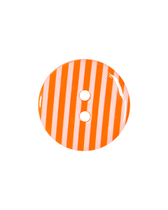 P1725 Stripey 28L Orange(331) 2 Hole Button