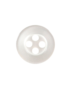 P17 Round 22L White 4 Hole Button