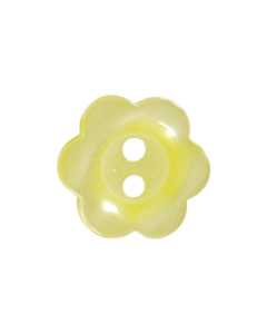 P2432 Flower 28L Yellow(83) 2 Hole Button