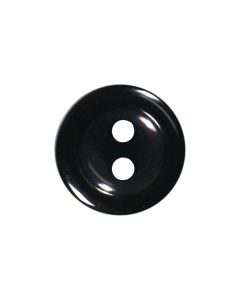 P2575 Round 16L Black(10) 2 Hole Button