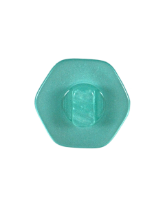 P3495 Hexagon 28L Green(33) Shank Button