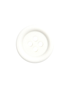 P3536 Matt 20L White 4 Hole Button