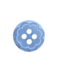 P35 Fancy Flower 18L Royal 4 Hole Button