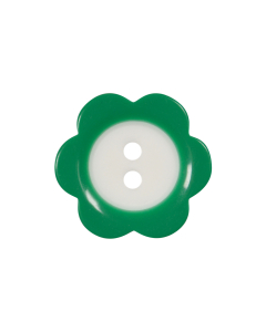 P400 Flower 18L Green(22) 2 Hole Button