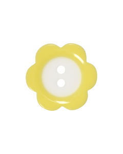 P400 Flower 32L Yellow(25) 2 Hole Button