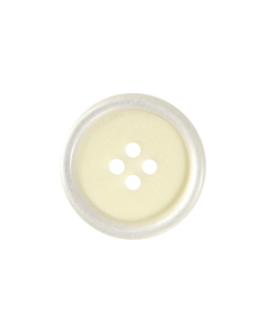 P476 Silver Rim 54L Cream 4 Hole Button