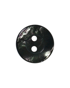 P519 Special Wavy Round 24L Dark Smoke 2 Hole Button