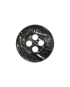 P520 Special Wavy Round 22L Dark Smoke 4 Hole Button