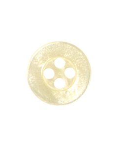 P520 Special Wavy Round 22L Natural 4 Hole Button