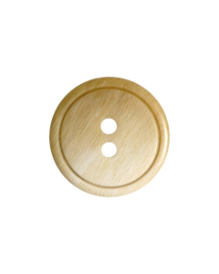 P565 Round Ring Edge Two Tone 24L Beige(5) 2 Hole Button