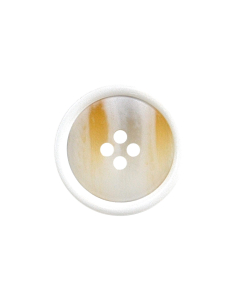 P571 Textured Look White(1) 4 Hole Button