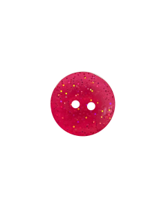 P63 Polyester Glitter 2 Hole Button 28L Cerise (NC10)