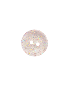 P63 Polyester Glitter 2 Hole Button 24L Pale Pink (NC4)