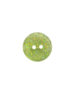 P63 Polyester Glitter 2 Hole Button 18L Green (NC9)