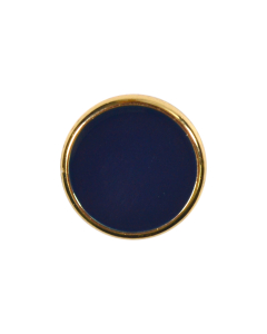 P666 Metallic Rim 28L Navy Shank Button