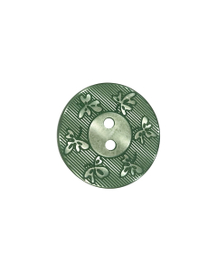P70 Flat Polyester Floral 2 Hole Button 36L Dark Green (NC15) 