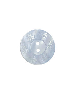 P70 Flat Polyester Floral 2 Hole Button 36L Pale Blue (NC2) 