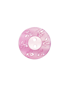 P70 Flat Polyester Floral 2 Hole Button 32L Lilac (NC6)
