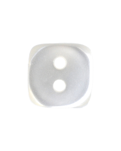P736 Rounded Corner Square Cream(8) 2 Hole Button