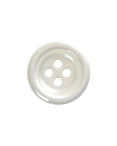 P74 Round 22L White 4 Hole Button