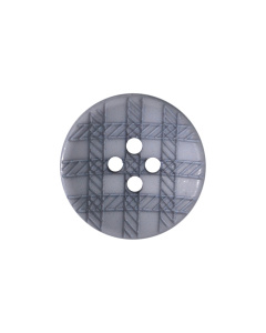 P75 Lasered Check Pattern Grey(12) 4 Hole Button