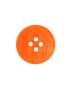 P75 Lasered Check Pattern Orange(86) 4 Hole Button