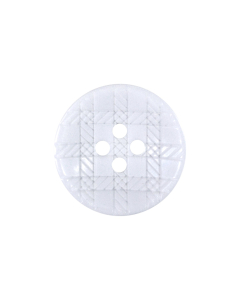 P75 Lasered Check Pattern 32L White 4 Hole Button