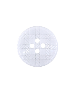 P75 Lasered Check Pattern White 4 Hole Button